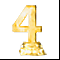 Статуэтка -цифра 4-